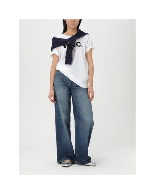 A.P.C. White T-Shirts