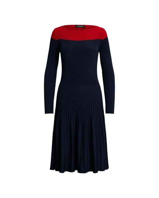 Ralph Lauren Blue Knitted Dresses