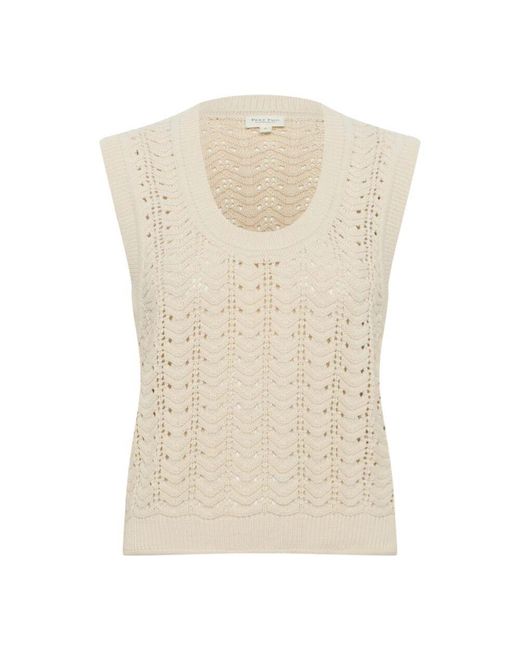 Part Two Natural Feminines Stricktop Weißgrau