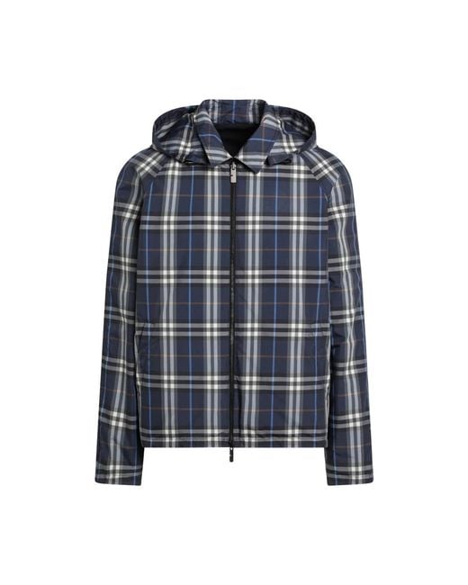 Burberry Blue Light Jackets for men