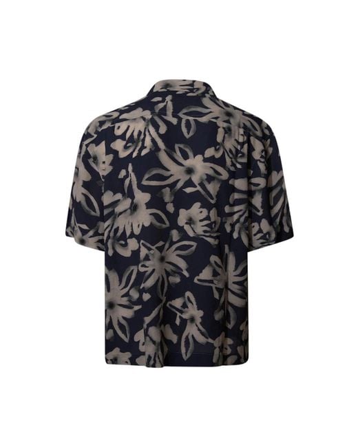 Laneus Black Short Sleeve Shirts for men