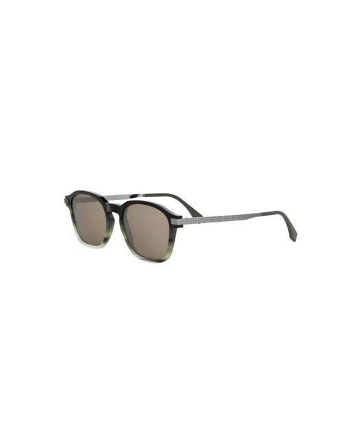 Fendi Essential Square Zonnebril in het Gray