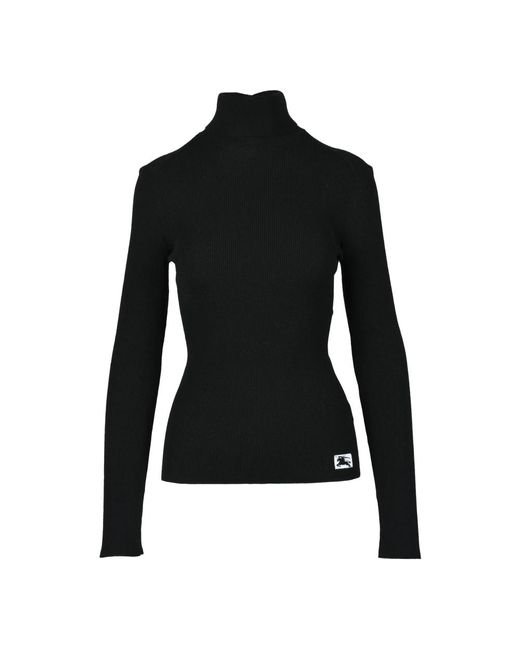 Turtlenecks Burberry de color Black