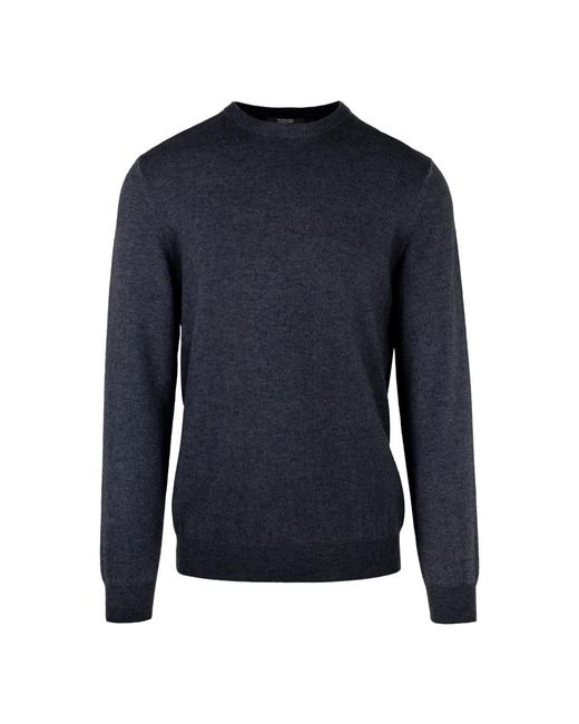 Bomboogie Blue Round-Neck Knitwear for men