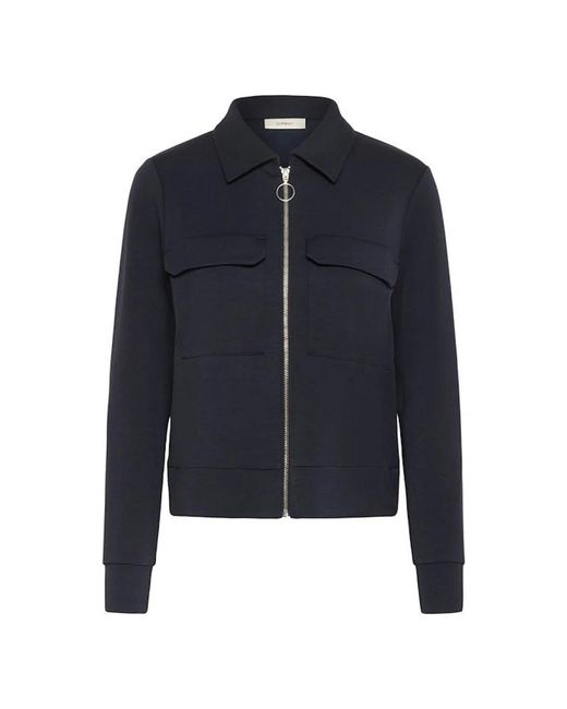 Inwear Jassen ,Blauw ,Polyester Marineblauwe Cardigan Met Modalmix in het Blue