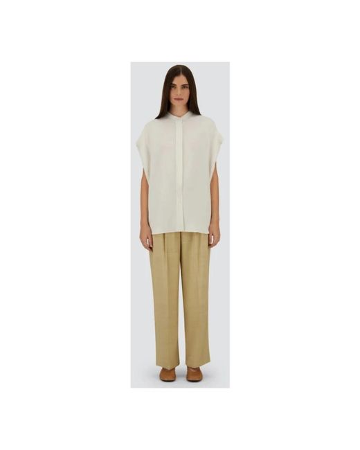 Herno Overhemden ,Polyester Top Lucent Cady in het White