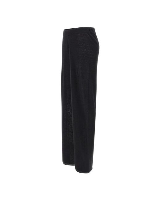 Kangra Black Straight Trousers