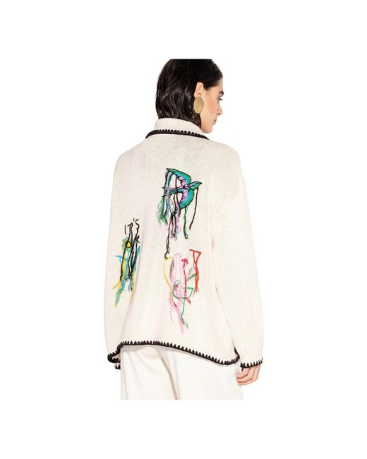 Akep White Cardigans