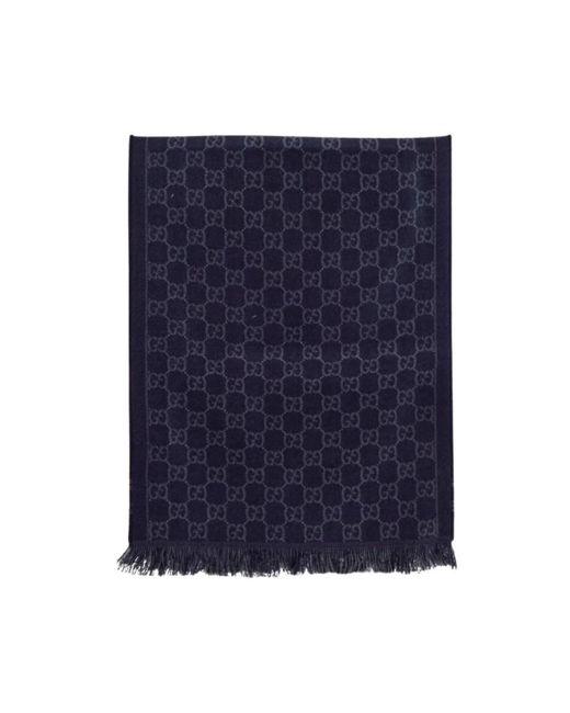 Accessories > scarves > winter scarves Gucci en coloris Blue