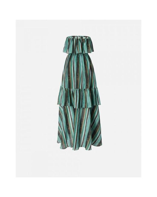 Pinko Green Maxi Dresses