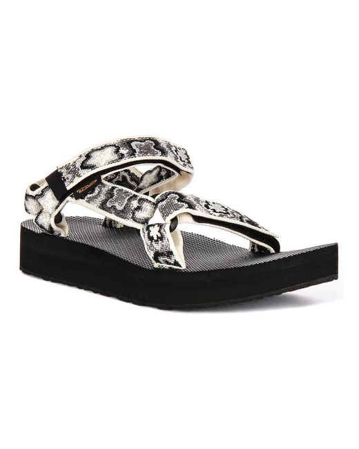 Teva Black Flat Sandals