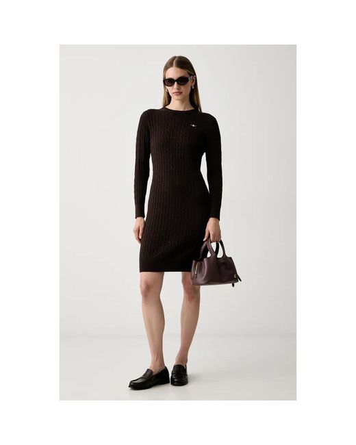 Gant Gebreide Jurk in het Black