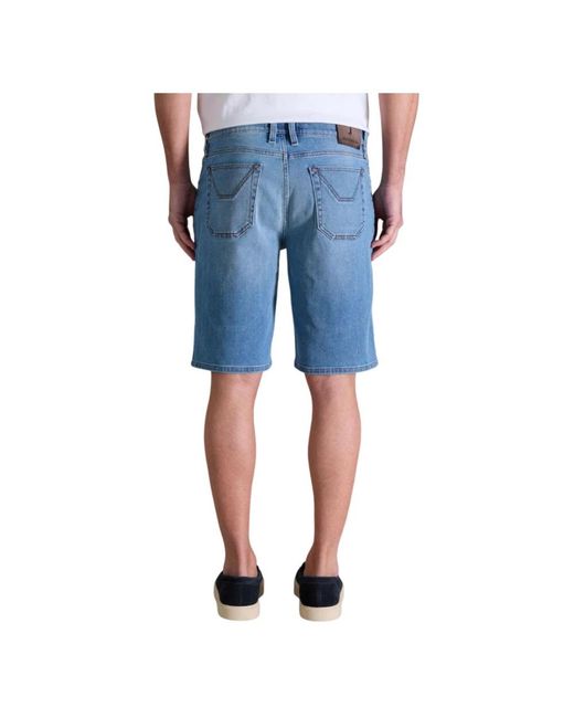 Jeckerson Blue Denim Shorts for men