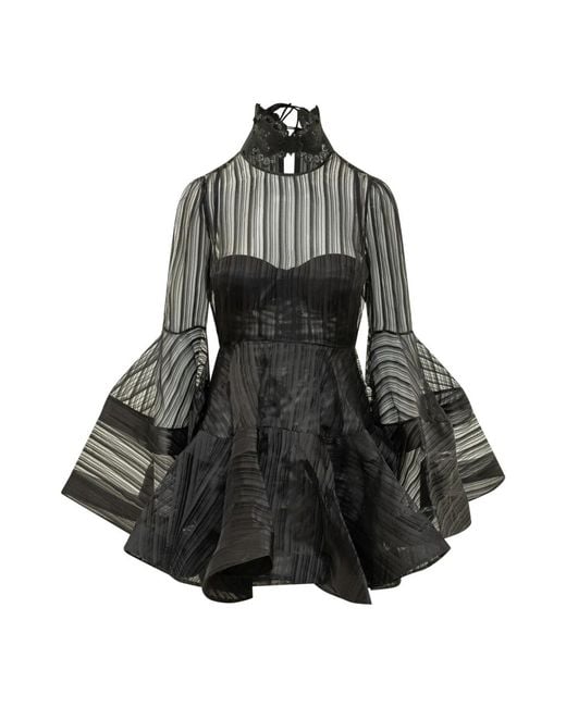 Zimmermann Black Short Dresses