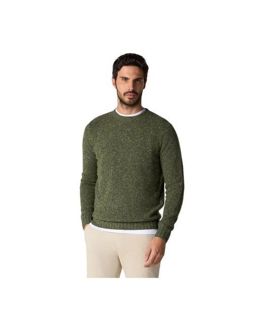 Brooks Brothers Green Round-Neck Knitwear for men