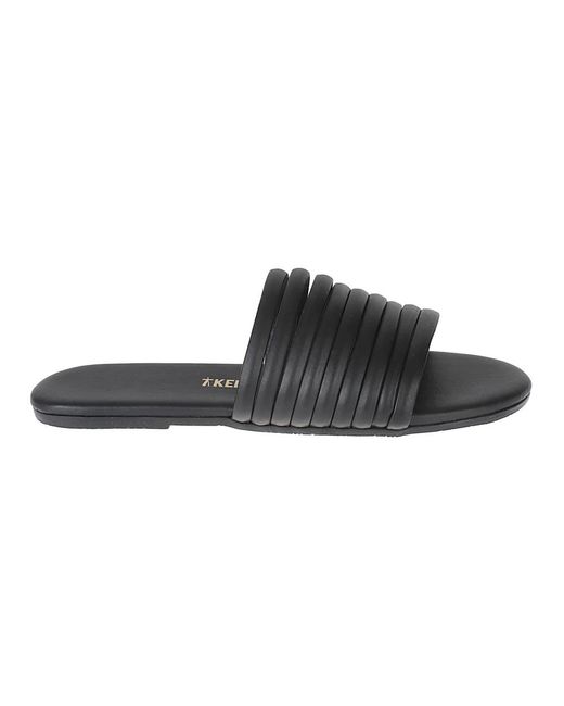TKEES Schoenen ,Zwart ,Leer Sandalen in het Black