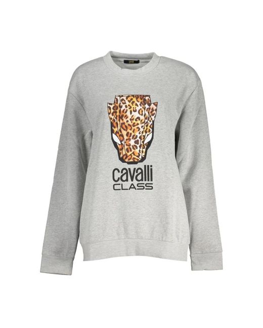 Class Roberto Cavalli Gray Sweatshirts