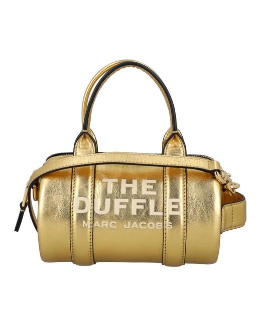 Marc Jacobs Metallic Goldene mini duffle tasche handtasche