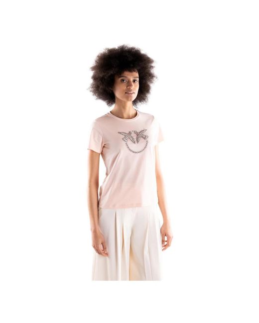 Pinko Quentin T-Shirt in het Pink