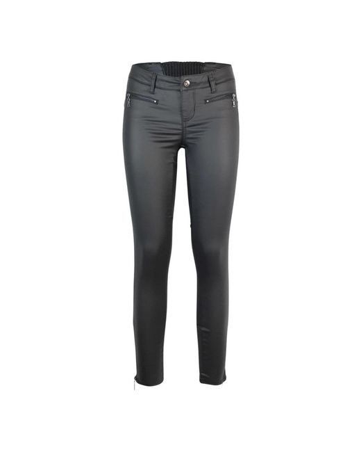 Liu Jo Gray Slim-Fit Trousers