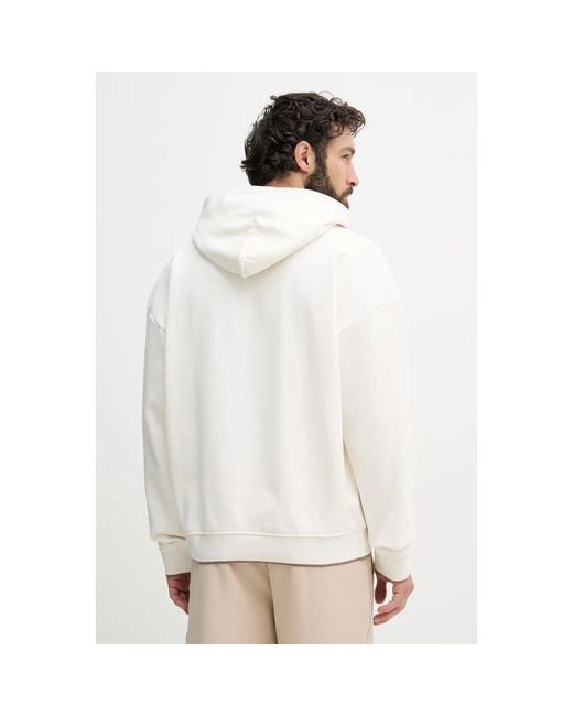 Guess Pullover Hoodie in het White voor heren