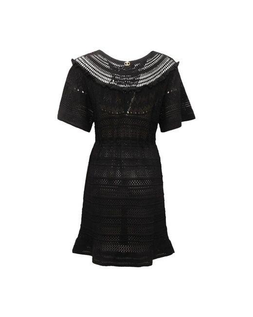 Twinset Black Gestricktes Kleid