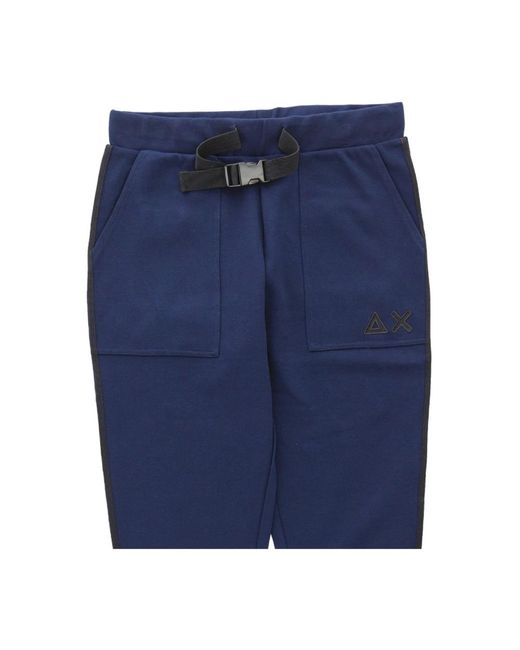 Sun 68 Blue Sweatpants for men
