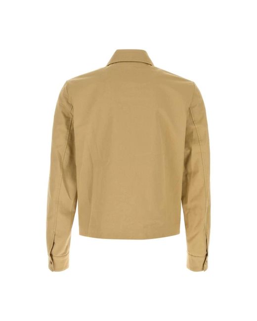 Amiri Script Collar Shirt Jacket in het Natural voor heren