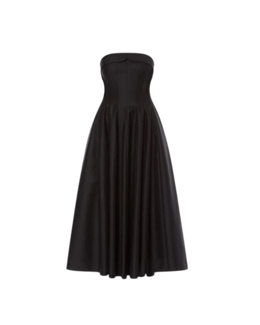 Midi Dresses Alberta Ferretti de color Black