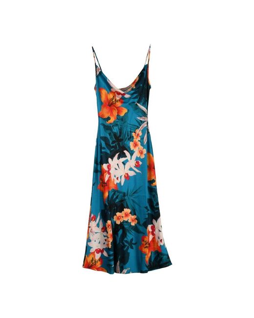 Midi Dresses Guess en coloris Blue