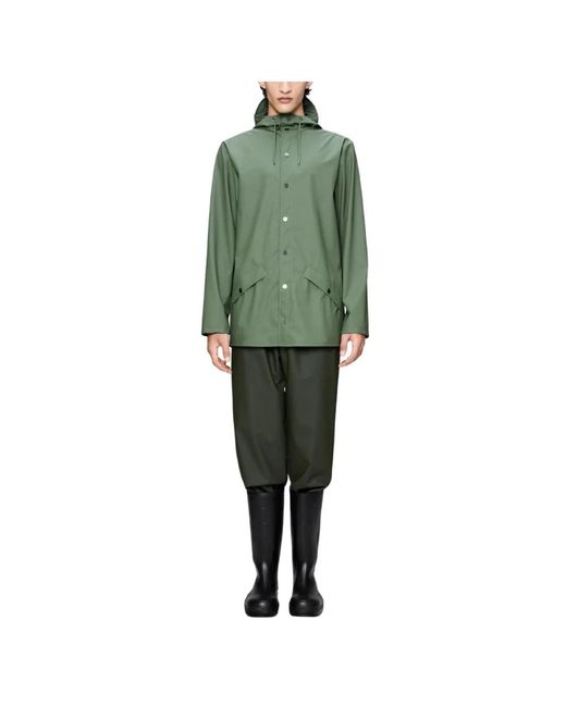Rains Green Rain Jackets for men