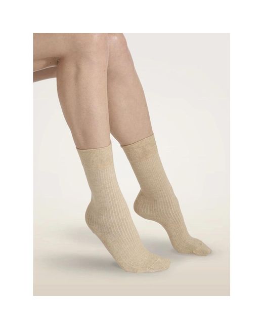 Socks Wolford en coloris Natural