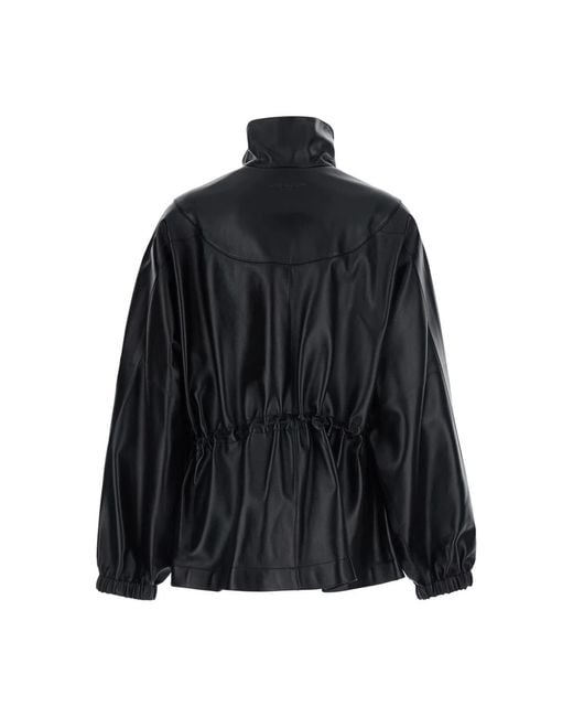 Givenchy Black High Collar Leather Jacket