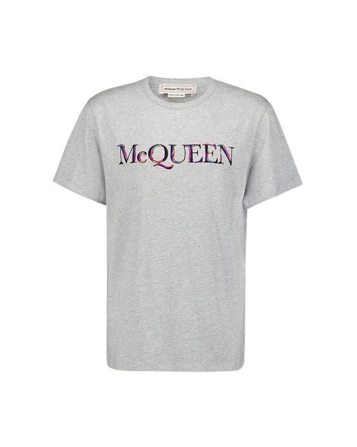 Alexander McQueen Gray T-Shirts for men