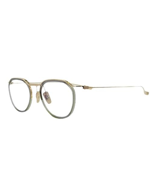 Dita Eyewear Accessoires ,Grijs ,Minimalistische Ronde Lens Optische Bril in het Brown