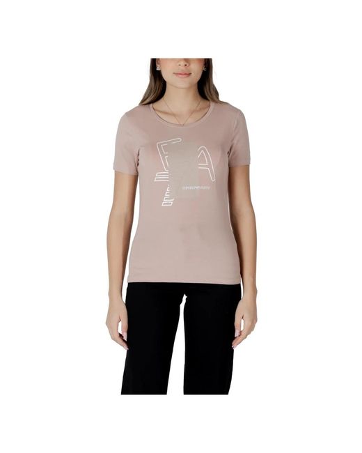 T-Shirts EA7 de color Natural