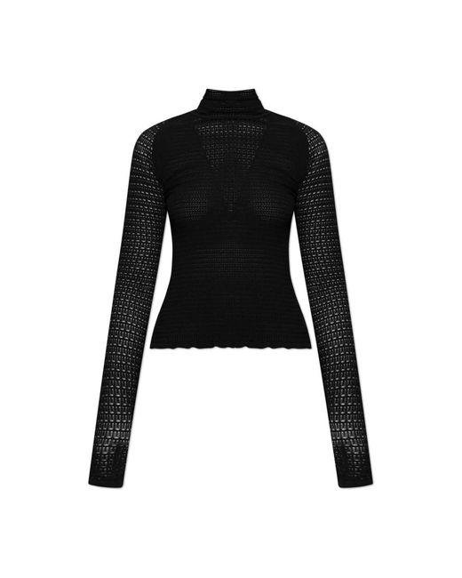 Lanvin Turtleneck Top in het Black