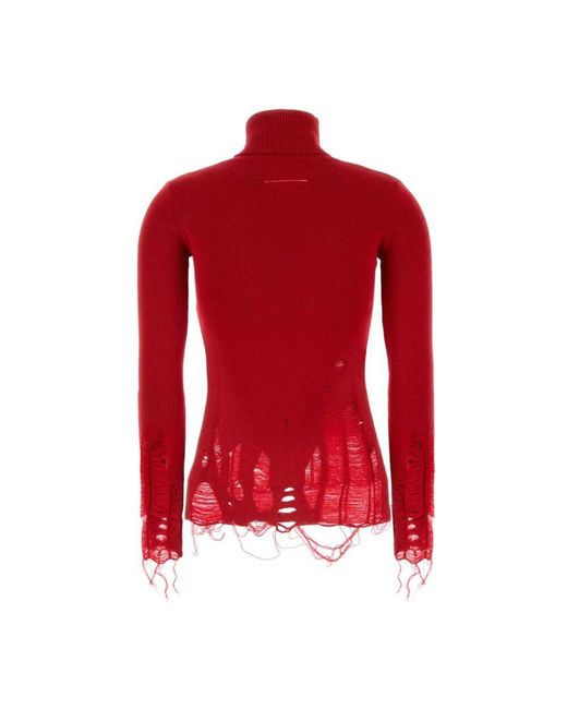 Turtlenecks di MM6 by Maison Martin Margiela in Red