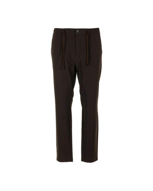 Cruna Black Slim-Fit Trousers for men