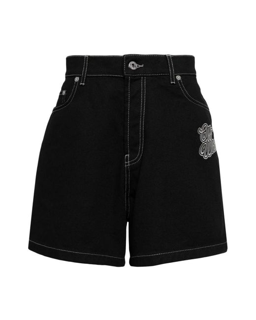 Off-White c/o Virgil Abloh Black Denim Shorts for men
