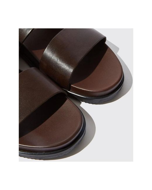 Scarosso Brown Flat Sandals for men
