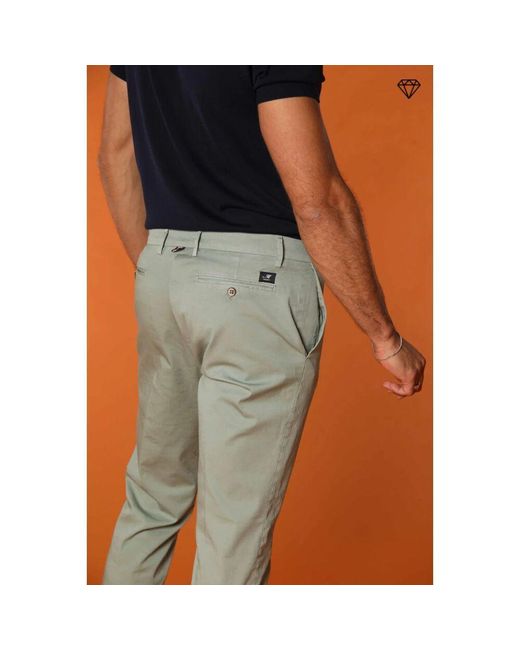 Mason's Grüne Chino Hose Regular Fit in Natural für Herren