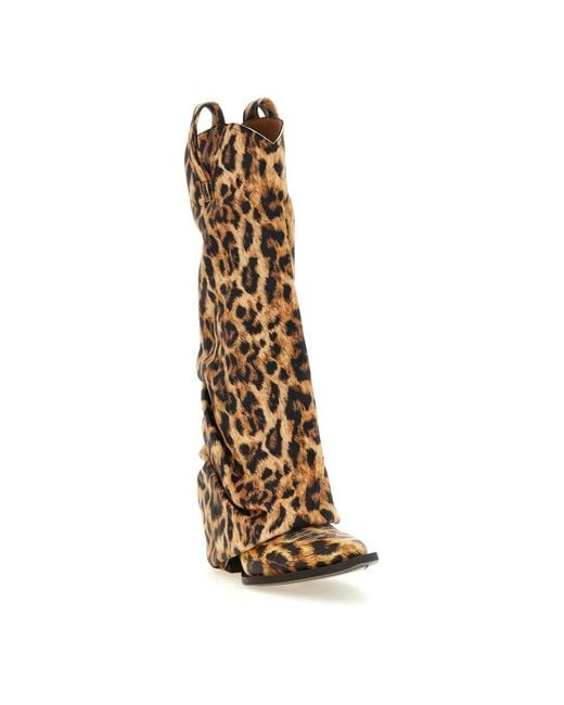 R13 Brown Cowboy & Biker Boots