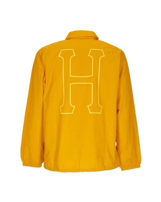 Light Jackets Huf de hombre de color Yellow