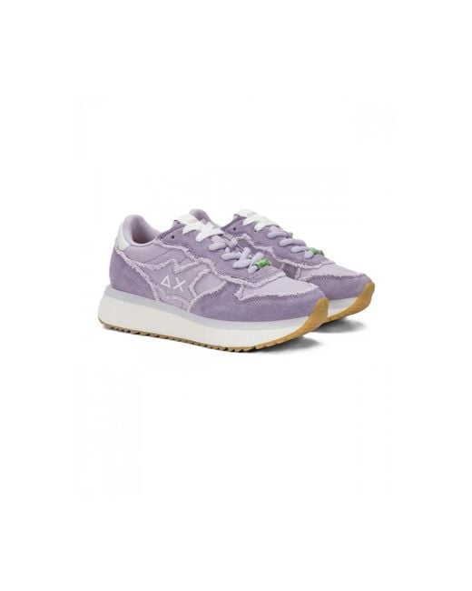 Sun 68 Purple Sneakers