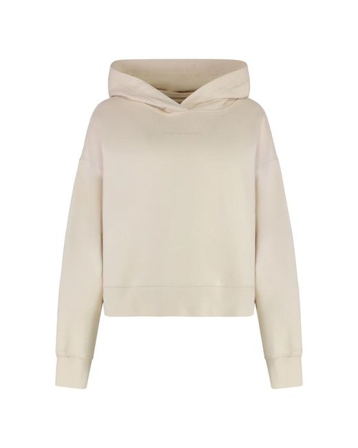 Canada Goose Natural Baumwoll-Hoodie Mit Gerippten Details