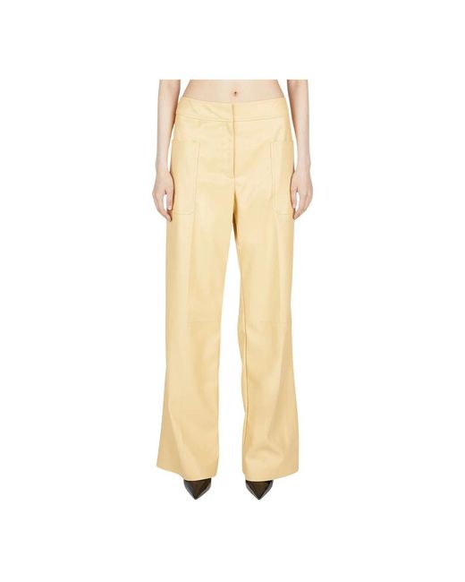 Stella McCartney Yellow Leather Trousers