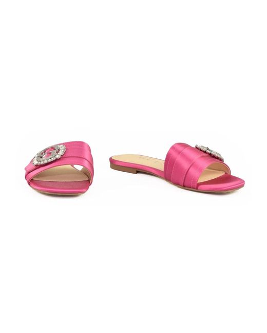 Guess Pink Stilvolle sandale mit gummisohle