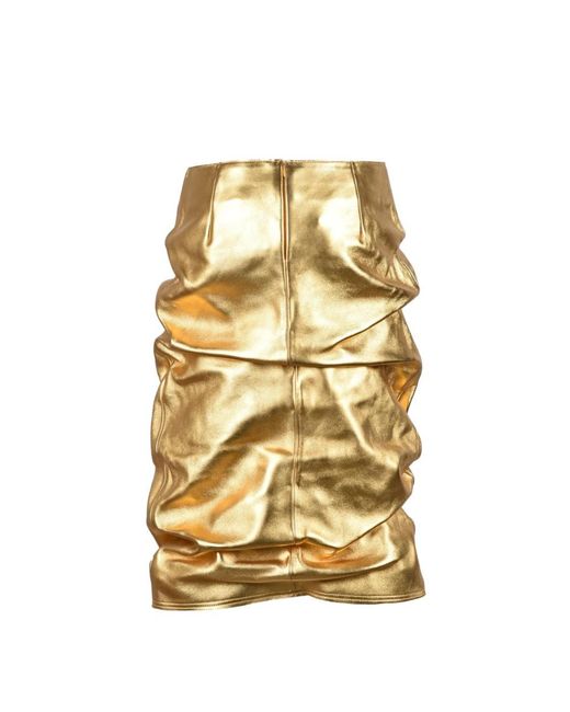we11done Metallic Short Skirts