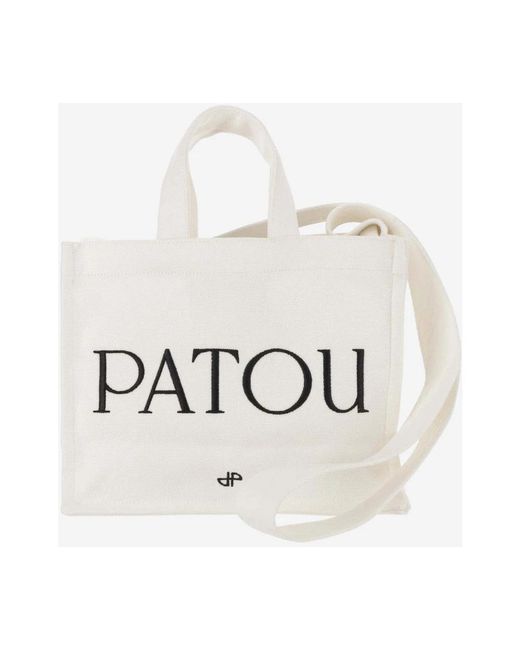 Patou White Shopping Bags